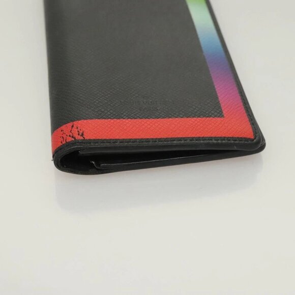 LOUIS VUITTON Taiga Rainbow Portefeuille Braza Long Wallet M30349 LV Auth 133008 - Picture 7 of 16